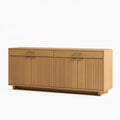 Credenza 180 x 45 x 90 cm in legno marrone - mobile contenitore moderno a 4 ante