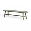 Panca 160 x 40 x 45 cm in legno verde salvia - stile moderno per ingresso e sala da pranzo